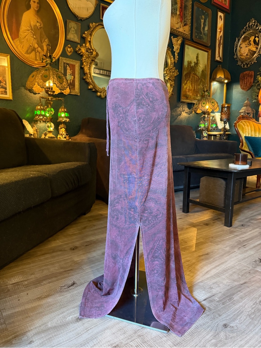 Vintage 90s Per Seption Maxi Skirt | Size Small | Y2K Whimsigoth - Picture 8 of 10